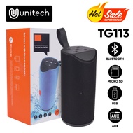 Promo - Speaker Bluetooth Portable Super Bass TG113 Support Micro SD USB AUX - Hitam Sedia - Speaker