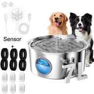 7L Large Capacity Stainless steel Cat Dog Pet Drink Fountain With Water Level Window Silent Water Pu