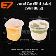 Dessert Cup, 220ml & 280ml Soas Pudding Cup, Jelly Cup, Food Container, Thinwall
