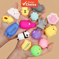 Mochi Squishies Kawaii Cartoon Squishy Toys 100PCS For Kids Relief Stress Ball Squeeze Party Favors 