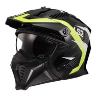 LS2 Helmets - Drifter OF606 Triality H-V Yellow - หมวกกันน็อคเปิดหน้า