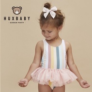 < 24H Shipping > Australia Huxbaby Summer Striped Gauze Skirt Swimsuit Children's Swimsuit Girls' Sw