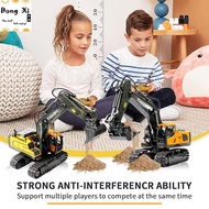 [SG Seller] 11-Channel RC Excavator & 9-Channel Bulldozer/Dump Truck – 1:16 Construction Toys