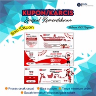 Coupon Draw Coupon/ Healthy Road Coupon/ Custom Independence Coupon/