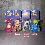 隱藏 全新未開袋 Bearbrick 100% Toy Story Woody Buzz Alien Lotso 胡迪 三眼仔 勞蘇 巴斯光年 翠絲 紅心 反斗奇兵 黑白 動畫 盲盒 Be@rbric