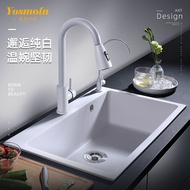 Italian Quartz Stone Sink Vegetable Sink Single Sink Kitchen Sink Sink Household Vegetable Sink Dish