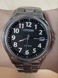 Citizen Attesa Eco-Drive 光動能 電波錶 Duratect Titanium Watch