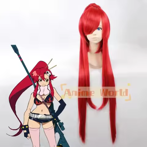 Tengen Toppa Gurren Lagann Yoko Littner Cosplay Wig Synthetic Hair Heat Resistant Wig for Halloween 