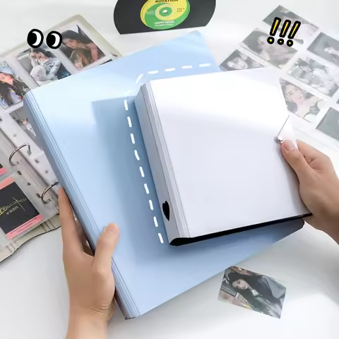 A4/A5 Large Capacity Kpop Binder 9 Grids Photo Album Idol Photocard Holder 3-Inch Photo Collecting B