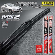 MITA M/Benz SLK 04 - 11 MS2 Super Silicone Coating Wiper Blades with Water Repellent Effect - 22'/22