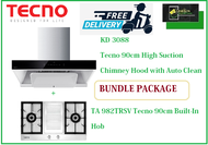 TECNO HOOD AND HOB BUNDLE PACKAGE FOR ( KD 3088 &amp; TA 982TRSV) / FREE EXPRESS DELIVERY