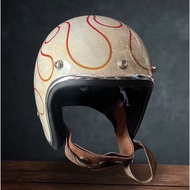 Slimhead 500TX Patina Flame Series - slim helmet, vespa helmet, chopper helmet helmet motor