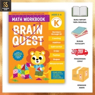 BRAIN QUEST MATH WORKBOOK KINDERGARTEN | 9781523524211
