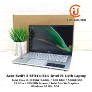 ACER SWIFT 3 SF314-511 INTEL CORE I5-1135G7 8GB RAM 512GB SSD M.2 USED LAPTOP NOTEBOOK