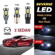 【MAZDA】3 Sedan 1PC 27LED Car Reverse Light Bulb Flash & Non Flash T15 T20/7440 1156 (Strobe 3 Times 