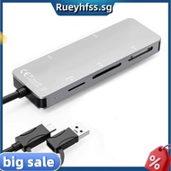 Multifunctional Memory Card Reader Type-C & USB A Card Reader XD+CF+MS+SD+TF/M2 Reader Multi-Card Re