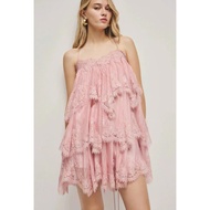 Elwyn By Vianh Short Layered Lace 2-Strap Dress for Everyday Summer and Beach Wear