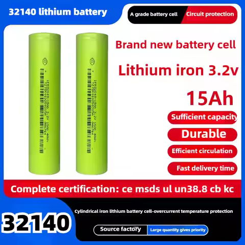 15Ah 32140 Lifepo4 Battery 3.2V 48WH Large Capacity Scooter Battery Cell A-grade Lifepo4 32140 Eve f