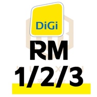 DiGi Prepaid Topup RM1, RM2, RM3, RM5 (Direct Topup)