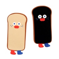 Brunch Brother Toast Pencil Cases Stationery Cute 100% Cotton Zipper