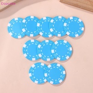 [CKE] 10 Pcs ABS Plastic Poker Chips Casino Texas Hold'em Poker Metal Coins 11.5g Chips Poker Game C