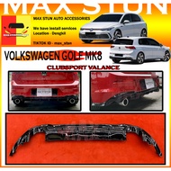 VOLKSWAGEN GOLF MK8 GTI R LINE CLUBSPORT REAR DIFFUSER BELAKANG CLUB SPORT VALANCE VW GOLF GTI RLINE
