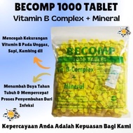 Becomp 1000 Tablets VITAMIN B COMPLEX MINERAL BCOMP Poultry Chicken Duck Beef