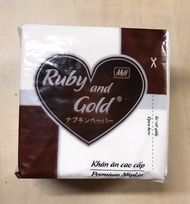 1 Thùng 30 Gói Khăn giấy ăn vuông Ruby And Gold cao cấp 100 tờ/túi| Giấy ăn| Giấy vuông