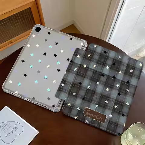 3+Y Fold Crystal Clear Case for Samsung S10 S9 12.4 inch Samsung Tab S7 S8 S9 11 Tab A9 8.7" Plus 11