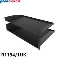 Penn Elcom 1U Fixed Tray Support Frame Iron Bracket Computer Instrument Equipment Cabinet Accessorie