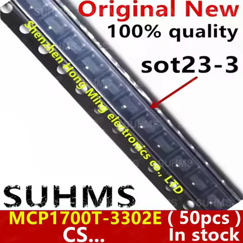 (50piece)100% New MCP1700T-3302E MCP1700T MCP1700 CS... sot23-3 Chipset