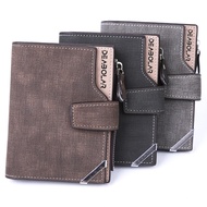 [Qian Chao Bao hang] New Men 39;s Wallet Short Horizontal Wallet Three-Fold Zipper Personalized Business Men 39;s Multifunction Wallet Coin Clip Wallet