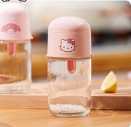新款卡通Hello Kitty廚具定量按壓調味罐防潮密封家用控量鹽罐限量供應