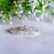 Cincin Couple / Cincin Perak /Cincin Tunangan /Cincin Nikah Perak 925