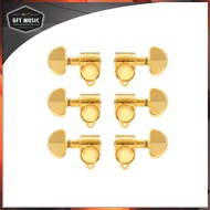 Fortis ลูกบิดกีต้าร์โปร่ง grover สีทอง รุ่น LS-901 Gold (ครบชุด 6ชิ้น) แถมฟรี ที่เก็บปิ๊ก 1+ปิ๊กกีตา