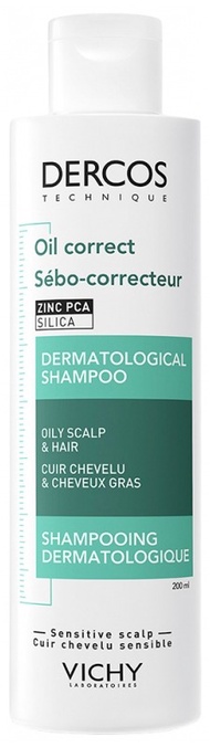 Vichy Dercos Sebo-Corrective Scalp Dermatological Shampoo 200ml 控油頭皮淨化洗髮露 200ml