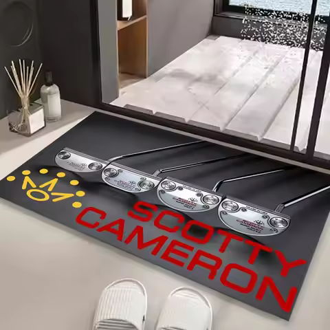 S-scotty C-cameron Floor Mat Graphic Printed Doormats for Bathroom Kitchen Entrance Carpet T-itleist