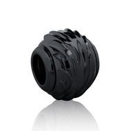 ake ake Eagle Wing Ball Bead - Black บีดส์ประคำเงินแท้ 925 ทำมือแกะสไตล์ยุคกลางยุโรปสุดดุดัน ลายบอลป