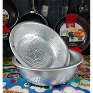 Large aluminum basket with 8mm round hole, diameter 40-42-44-48-54 cm, used to store vegetables and 