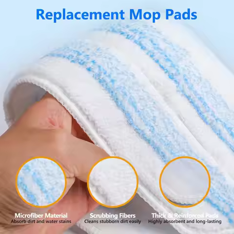 For Vileda H2prO/O-Cedar H2prO Robot Vacuum Cleaner Flat Mop Pad Rags Cleaning Spare Replacement Acc