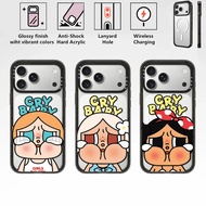 CRYBABY Transparent Shockproof Magnetic Phone Case For iPhone 18 17 16 15 13 12 Pro Max 14 Plus Duo 