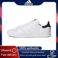 Adidas Stan Smith Low Top Vent Hole Board Shoes For Men And Women White Blcak