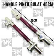 Handle Pintu Rumah 45cm Gagang Tarikan Pintu Kayu Jati Pegangan Pintu Kupu Tarung Stainless Minimali