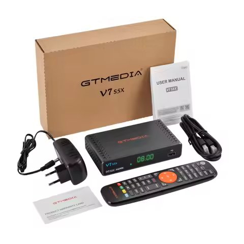 GTMEDIA V7 S5X Super Value Satellite TV Box Receiver DVB-S/S2 Full HD 1080P V7S5X with USB WIFI Digi