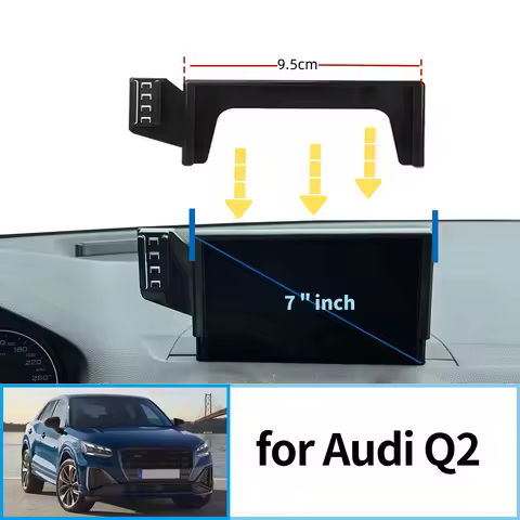 7 Inch Screen Phone Holder Car For Audi Q2 Q2L GA 2018 - 2022 2023 2024 Charging Cars Holder Bracket