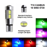 Lampu LED T10 Senja Sen Sein 10 Titik Mata Lensa Canbus Mobil Motor Rem Mundur SMD 5730 / 5630