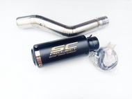 ท่อสลิปออน BENNELLI TNT300 (เบเนลลี่ ทีเอ็นที300) สวมปลายท่อแต่งขนาด 2 นิ้ว(51 มม.)+ปลายท่อเอสซี 9.5