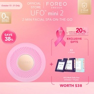 FOREO UFO Mini 2 Supercharged Face Mask - Full LED Spectrum & Red Light Therapy for Face | Face Mois