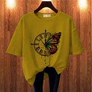 GET FASHION - BAJU KAOS DEWASA WANITA PRINT BUTTERFLY BLUS JUMBO ATASAN WANITA T SHIRT PRINT