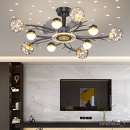 SMT💎Nordic living room led lights for room bedroom decor Ceiling fan light lamp dining room Ceiling fans with lights rem